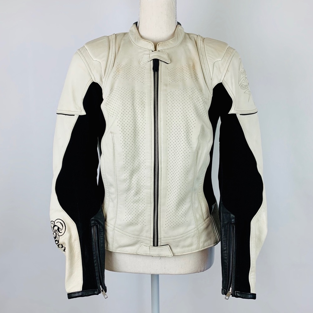 Scorpion Motorcycle Jacket White M Exo Skeletal - Picture 1 of 8